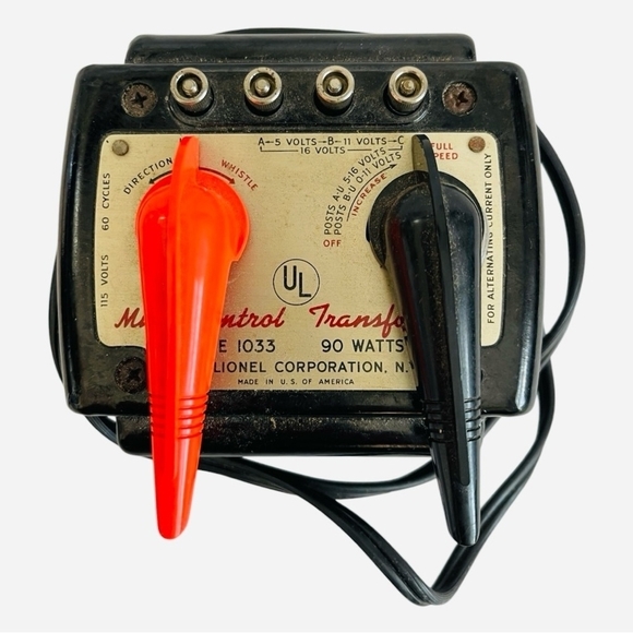 LIONEL 1033 90Watt Transformer 1950s-60s Railroad Whistle Direction Railway Tool - Picture 4 of 4